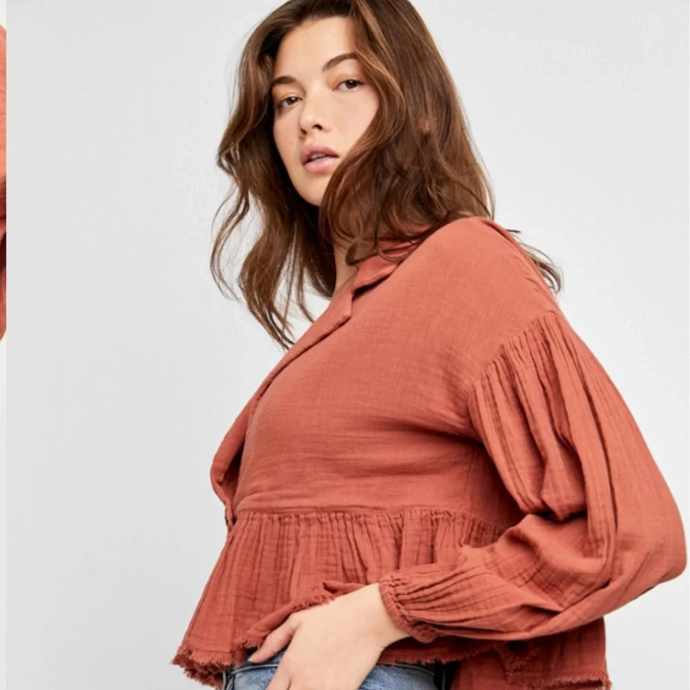 Lyra Tiered Bed Jacket Free People NWT xs